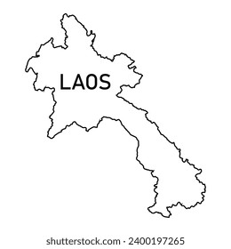 laos map icon vector illustration design