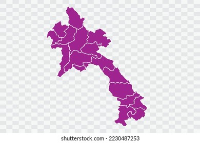 Laos Mapa color rosa sobre los archivos de calidad de fondo blanco Color (a50099) png