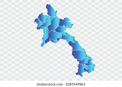 Laos Map teal blue Color Background quality files png