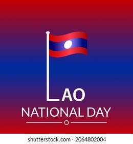 Laos National Day. suitable for cards, posters, banners
