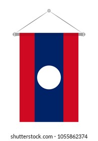 Laos national flag 