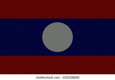 laos original flag. vector background