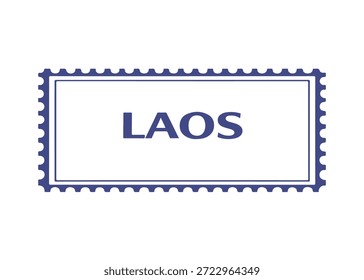 Laos selo postal ícone do vetor em um fundo branco
Carimbo de correio vetorial sobre fundo branco