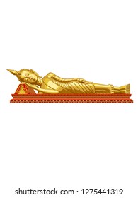 Laos Resting Sleeping Buddha