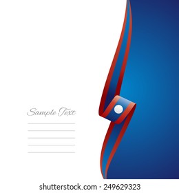 Laos right side brochure cover vector