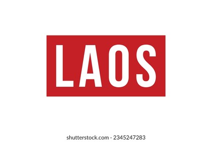 Laos Rubber Stamp Seal Vector