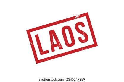 Laos Rubber Stamp Seal Vector