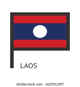 
laos symbol icon with a white background