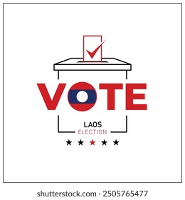Laos votar, participación ciudadana de Laos en votar, ir a votar, votar, mano dejando voto, voto positivo, voto negativo, mano dejando papel en urna, elecciones, elección de Regla.