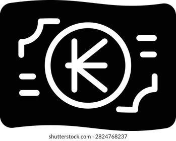 Laotian Kip icons set in Solid design. Including money, currency, kip, laotian, laos, banknote, cash, finance icon and more. Outline icons collection.