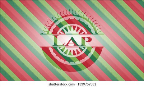 Lap christmas badge.