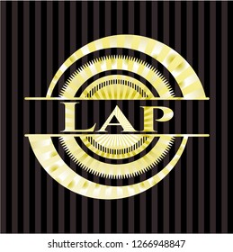 Lap golden emblem
