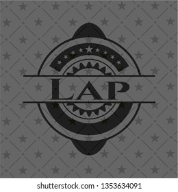 Lap retro style black emblem