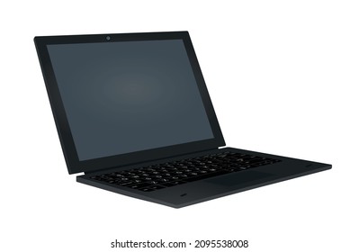 Lap top computer. vector illustration