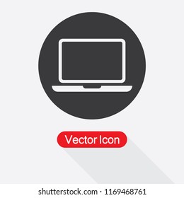 Lap Top Icon, Computer Icon Vector Illustration Eps10