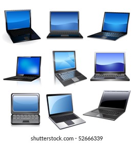 Lap Top Icon Set