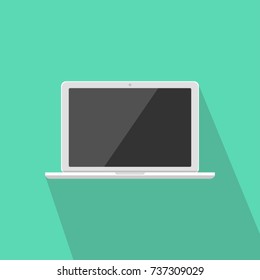 Lap top vector icon. Very useful icon of Laptop. Vector illustration. 