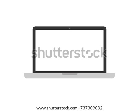 Lap top vector icon. Very useful icon of Laptop. Vector illustration. 
