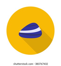 lapis lazuli (stone) icon. vector illustration