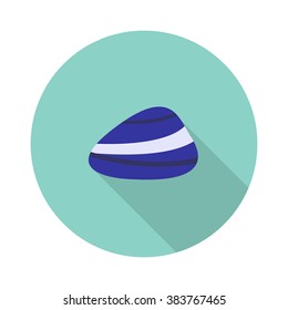 lapis lazuli (stone) icon. vector illustration