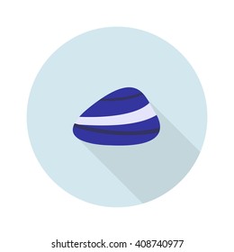 lapis lazuli (stone) icon. vector illustration