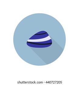 lapis lazuli (stone) icon. vector illustration