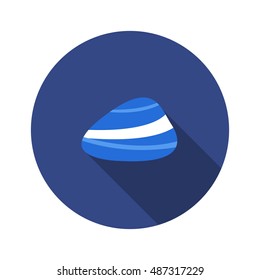 lapis lazuli (stone) icon. vector illustration
