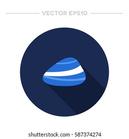 lapis lazuli (stone) icon. vector illustration
