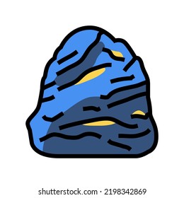 lapis lazuli stone rock color icon vector. lapis lazuli stone rock sign. isolated symbol illustration