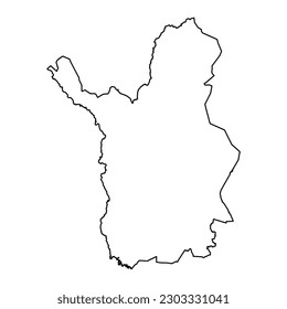 Lapland map, region of Finland. Vector illustration.