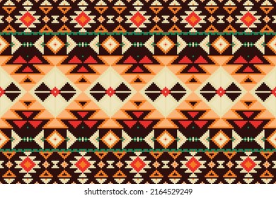 Lapland vector seamless winter pattern, Sami people folk art design, traditional knitting and embroidery Nordic, Scandinavian retro patterns Design for Clothes, Fabrics, Backgrounds, Wallpapers, Batik