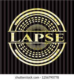 Lapse gold shiny emblem