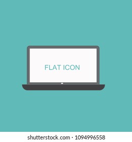 laptob icon in flat style