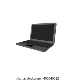 Laptop 3d. Eps 10 vector illustration. Isolated