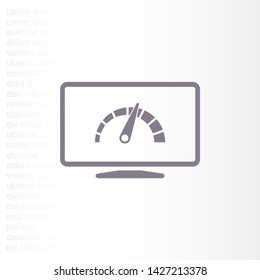 laptop acceleration icon vector . Lorem Ipsum Illustration design