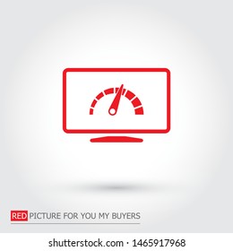 laptop acceleration icon vector . Lorem Ipsum Illustration design