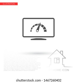 laptop acceleration icon vector . Lorem Ipsum Illustration design