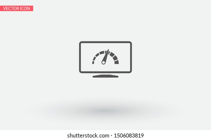 laptop acceleration icon vector . Lorem Ipsum Illustration design