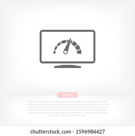 laptop acceleration icon vector . Lorem Ipsum Illustration design