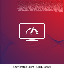 laptop acceleration icon vector . Lorem Ipsum Illustration design