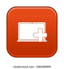 laptop add vector symbol