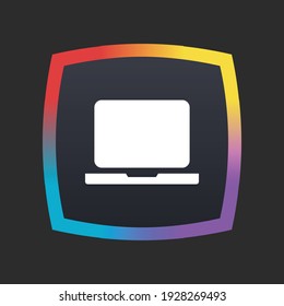 Laptop - App Icon Button