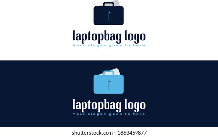 laptop bag logo design.creative laptop,business,professional bag logo design.compnay logo.leather bag logo design.