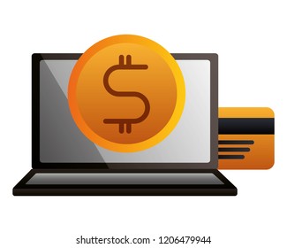 laptop bank credit card money exchange