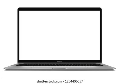 Laptop with blank screen - high detailed eps 10 vector