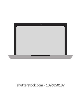 laptop with blank screen icon image 