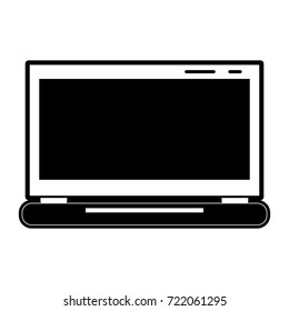laptop with blank screen icon image 