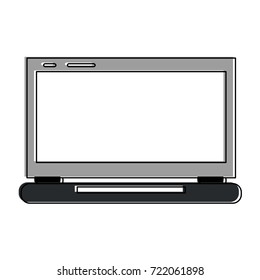 laptop with blank screen icon image 