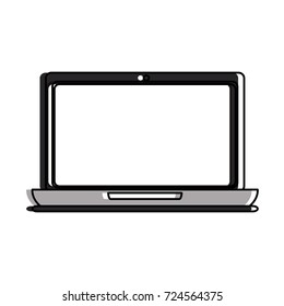 laptop with blank screen icon image 