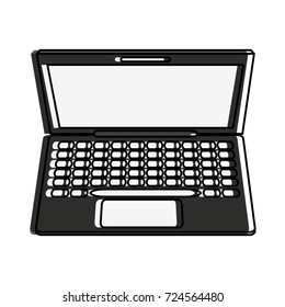 laptop with blank screen icon image 